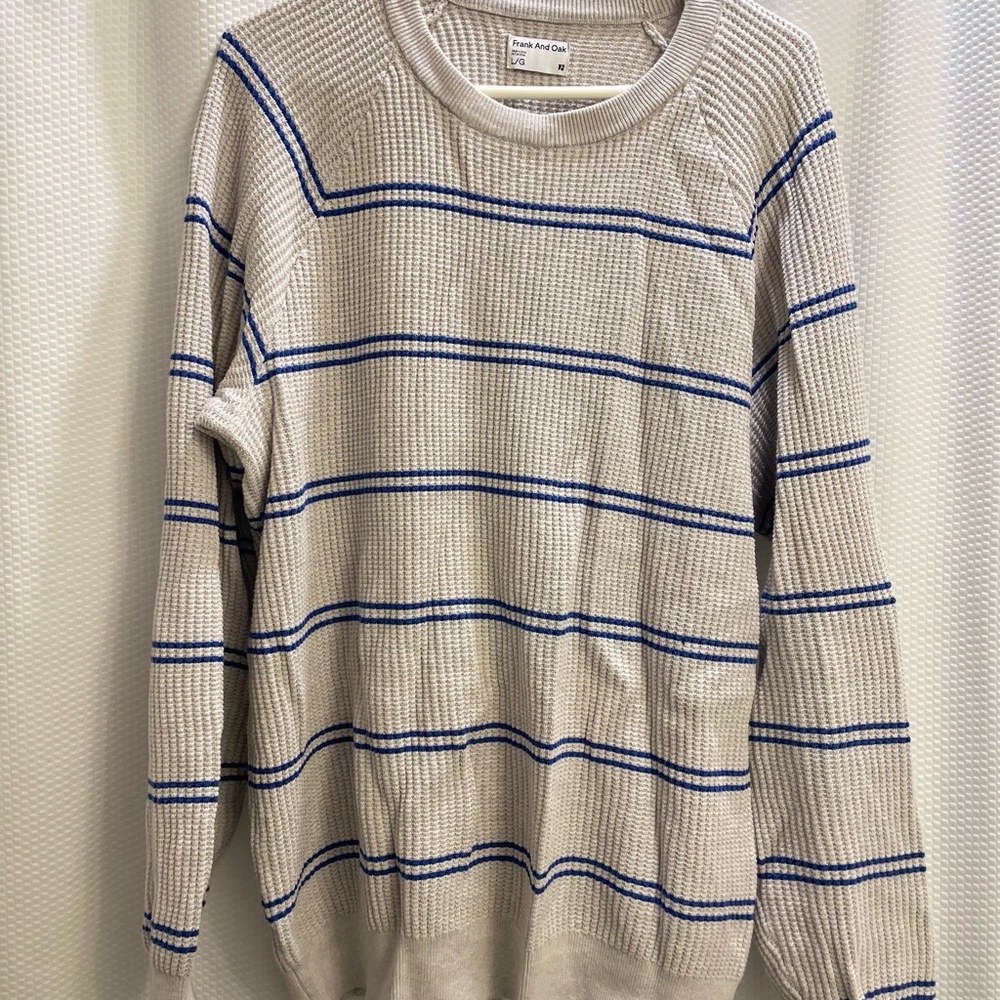 Frank & Oak Ribbed Knit Sweater in Gray